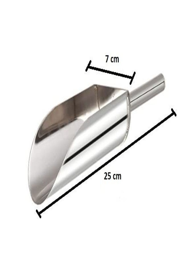 Marwall Stainless Steel Grain, Dry Goods Scoop, Spice Scoop for Home & Commercial Use - Image 3